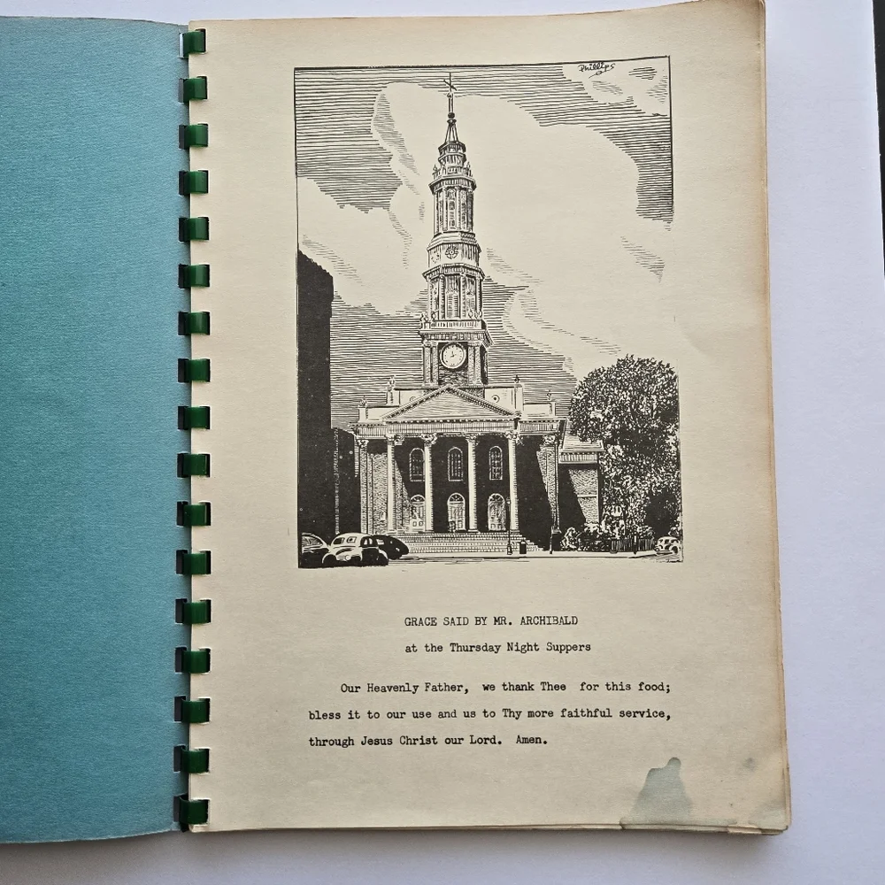 Till We Eat Again Cookbook South Congregational Church Gauze Girls Hartford CT